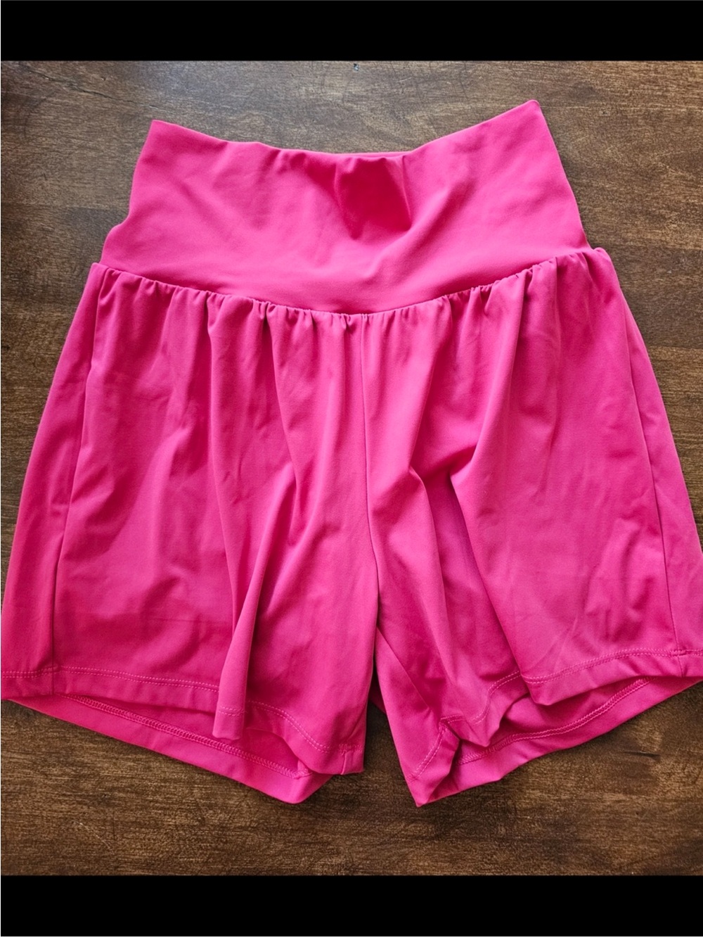 Halara medium long High-Waist shorts in pink. Like new